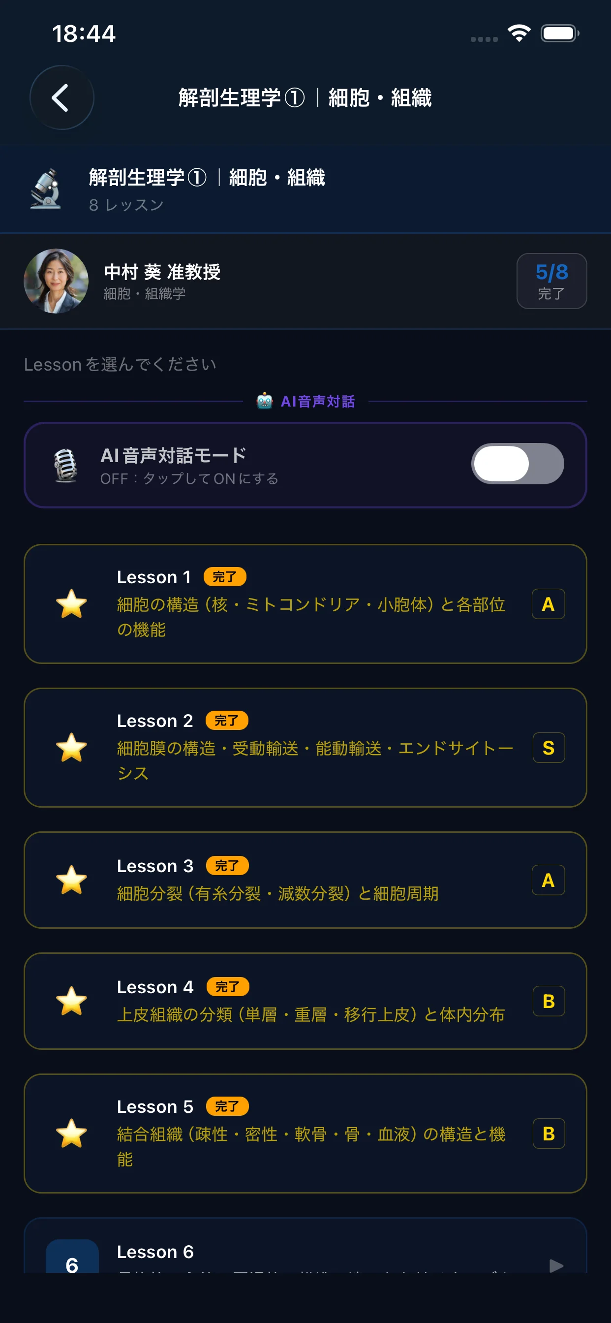 Voice Toggle UI